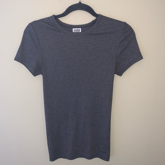 PINK Victoria's Secret Tops - EUC Victoria’s Secret PINK ribbed tee